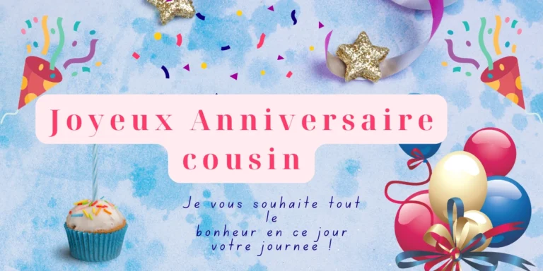 Joyeux Anniversaire cousin