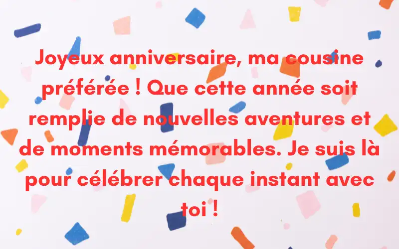 joyeux anniversaire cousine humour
