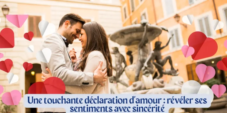 touchante déclaration d'amour