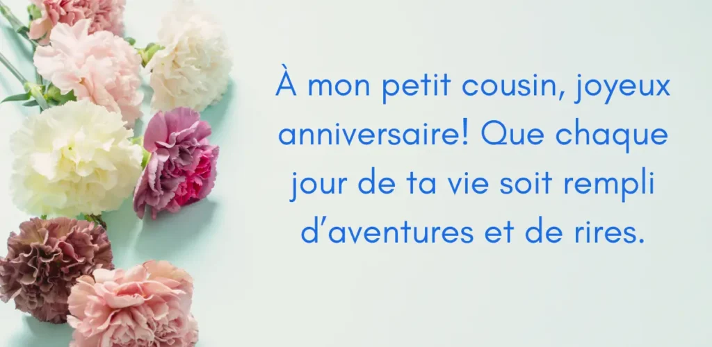 Joyeux anniversaire ma cousin