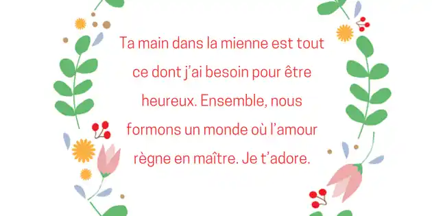 lettre d'amour très touchante