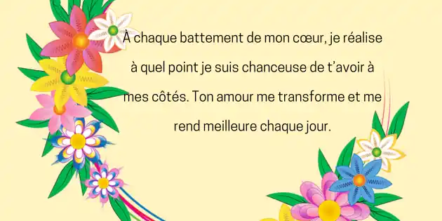 Lettres d'amour très touchantes pour un homme