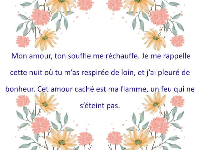 Amour caché citation amour secret