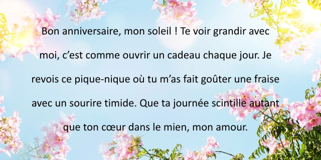 Messages d'anniversaire uniques et touchants pour votre amour