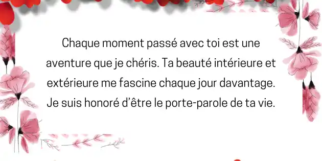 Lettres d'amour très touchantes pour une fille
