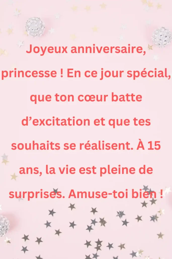 joyeux anniversaire 15 ans fille 3 joyeux anniversaire 15 ans fille