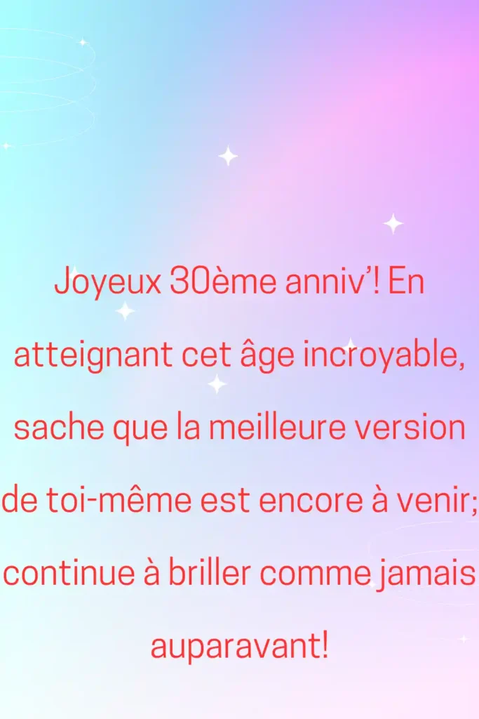 joyeux anniversaire petite soeur 30 ans