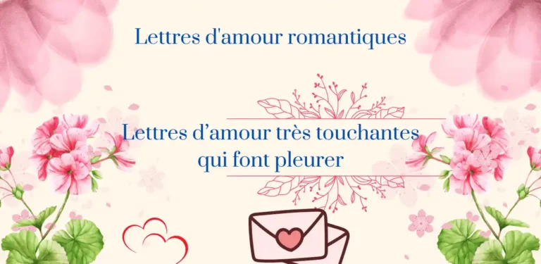 lettre d’amour très touchante pour une femme