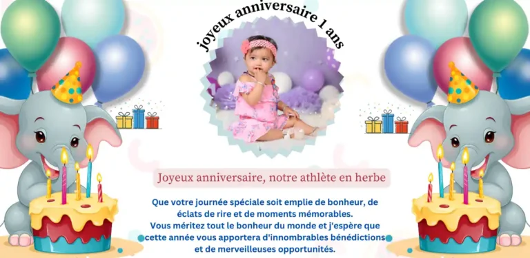 joyeux anniversaire 1 ans