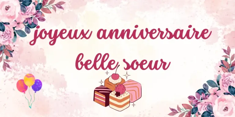 joyeux anniversaire belle soeur