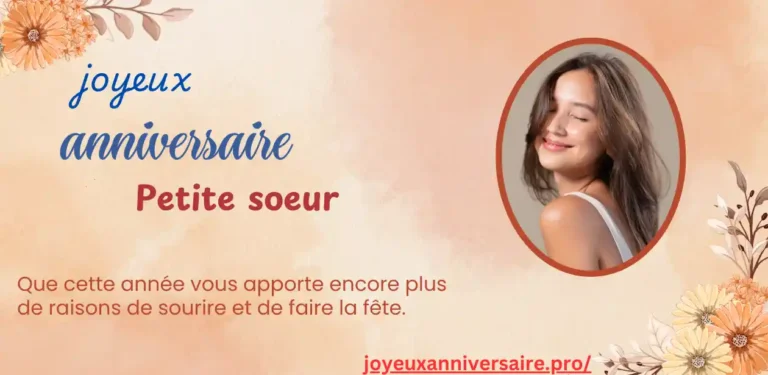 joyeux anniversaire petite soeur