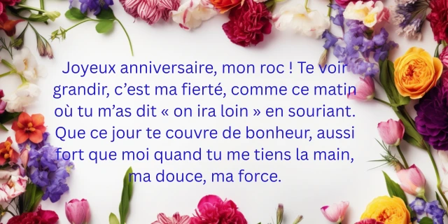 Texte anniversaire meilleure amie touchant