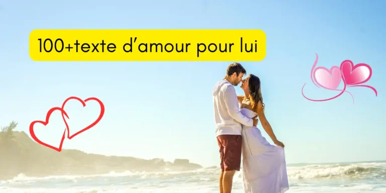 texte d’amour pour lui