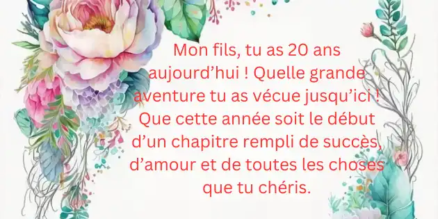 texte joyeux anniversaire mon fils 2 Célébrons Ensemble : joyeux anniversaire mon fils 20 ans