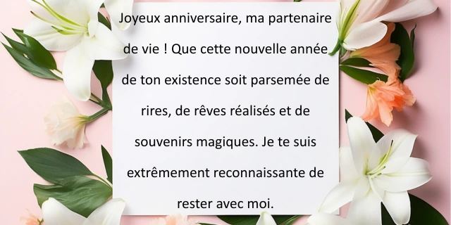 Texte Anniversaire Meilleure Amie Touchant Court 