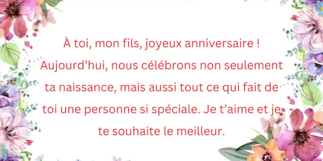 texte joyeux anniversaire mon fils 3 Joyeux Anniversaire Mon Fils, Je T’Aime : Célébrons Ensemble !