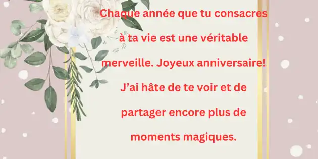 100+message joyeux anniversaire amour distance 3 Joyeux Anniversaire Mon Amour Malgré la Distance : Célébrez L’Amour à Travers les Kilomètres