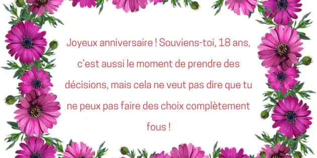 texte anniversaire 18 ans garçon humour 3 Texte anniversaire 18 ans garçon : 50 Souhaits d’anniversaire touchants et uniques