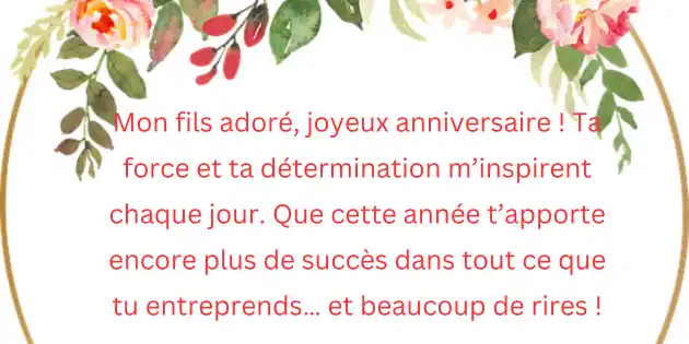 joyeux anniversaire mon fils texte touchant 4 Rigolo joyeux anniversaire mon fils humour