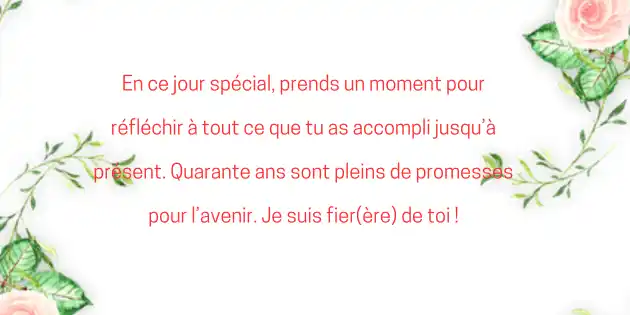 Idées de textes d'anniversaire sympas : Célébrez avec amour et humour 5 Texte Sympa pour Anniversaire 40 Ans : 50 Souhaits Originaux et Émotionnels