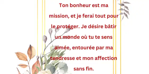 vrai texte d’amour pour elle 