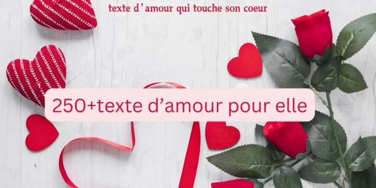 texte d’amour pour elle