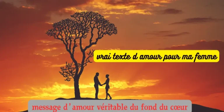 vrai texte d amour pour ma femme