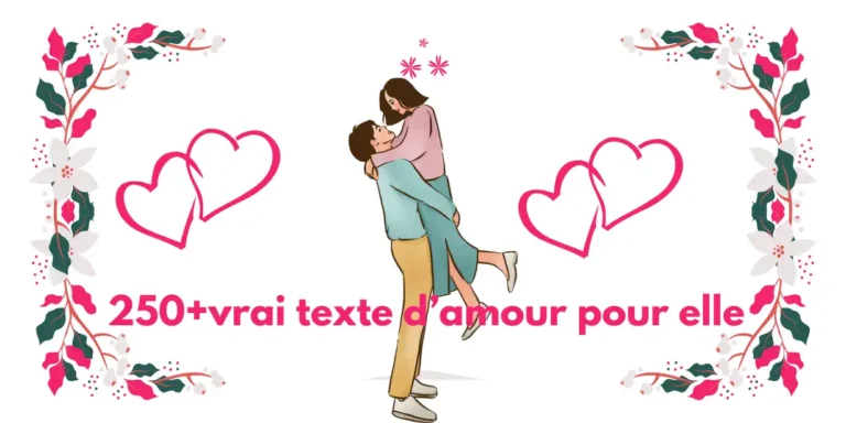 vrai texte d’amour pour elle