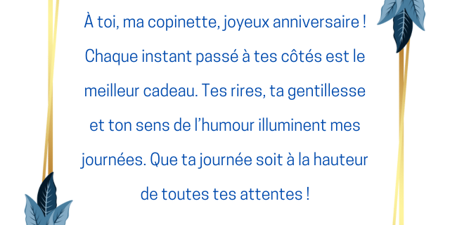 joyeux anniversaire ma copinette