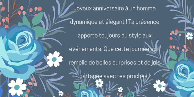joyeux anniversaire homme chic 2 Joyeux Anniversaire Homme Élégant