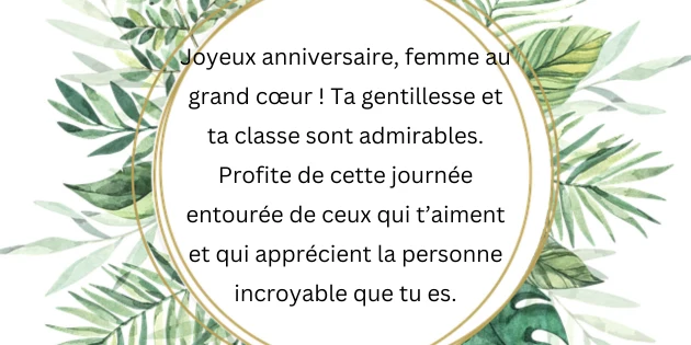 joyeux anniversaire femme chic 3 Texte Joyeux Anniversaire Femme Chic