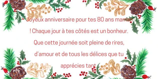 joyeux anniversaire 80 ans 4 Joyeux Anniversaire 80 Ans Maman