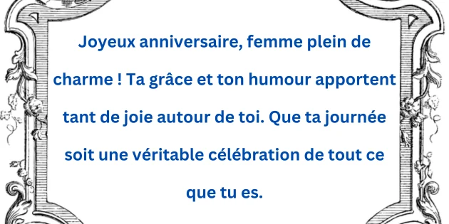 joyeux anniversaire femme chic 4 Glamour Joyeux Anniversaire Femme Chic