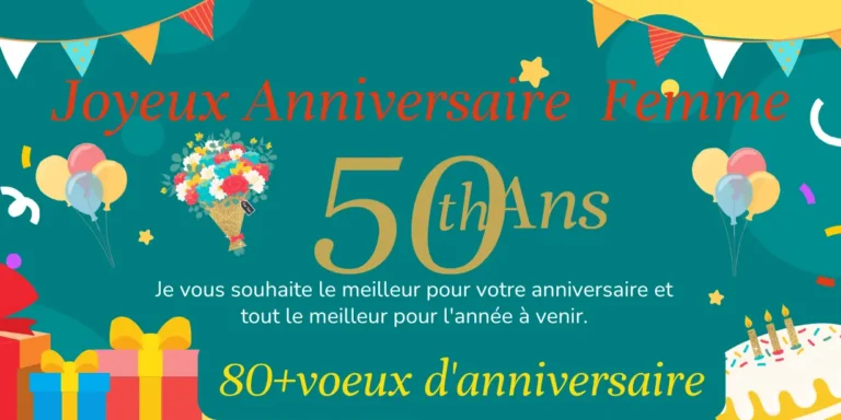 Joyeux Anniversaire 50 Ans Femme