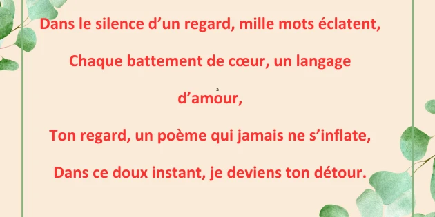 100+poèmes d'amour qui touchent le cœur 6 Plus de 100 poèmes d’amour qui touchent le cœur
