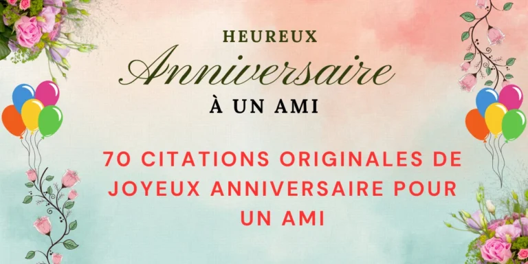 Original Joyeux Anniversaire Amie