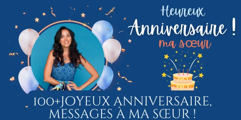 Joyeux anniversaire ma sœur