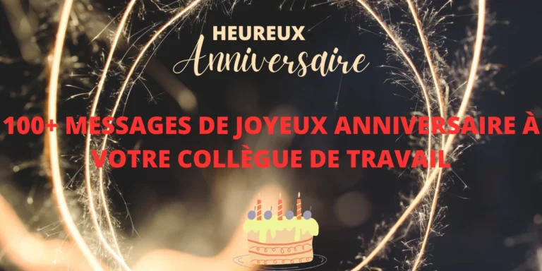 Joyeux Anniversaire Collègue Travail
