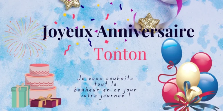 Joyeux Anniversaire Tonton