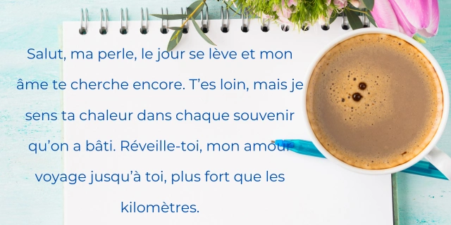 Messages d’Amour du Matin pour Quelqu’un qui est Loin de Vous