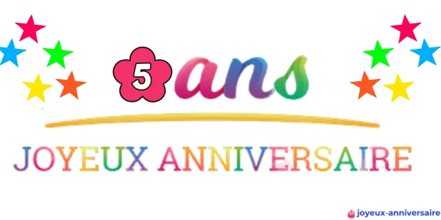 Joyeux Anniversaire 5 Ans Fille