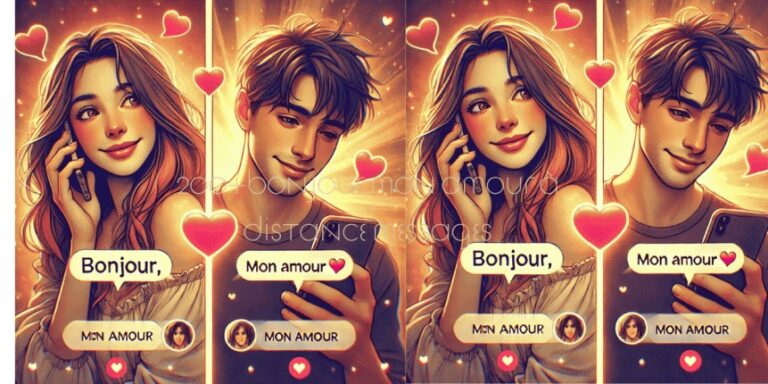 Bonjour Mon amour à Distance messages