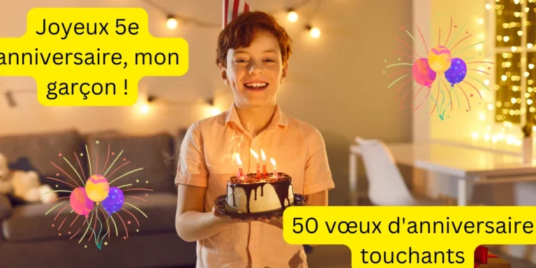 Joyeux Anniversaire 5 Ans Garçon