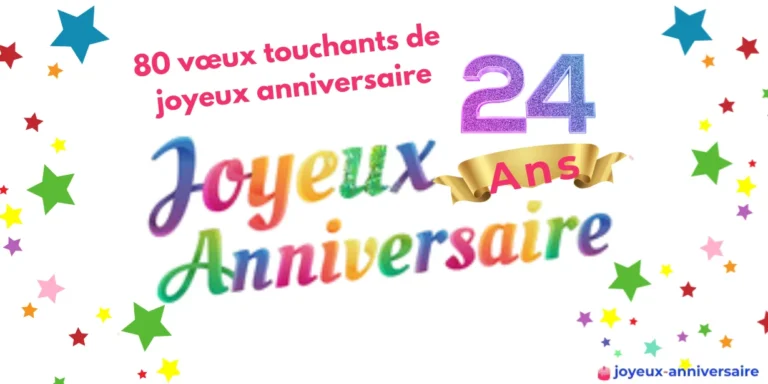 Joyeux Anniversaire 24 Ans