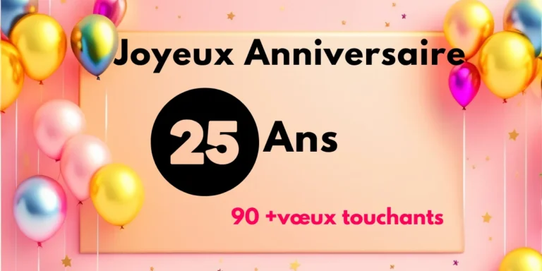 Joyeux Anniversaire 25 Ans