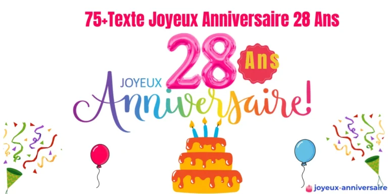 Texte Joyeux Anniversaire 28 Ans