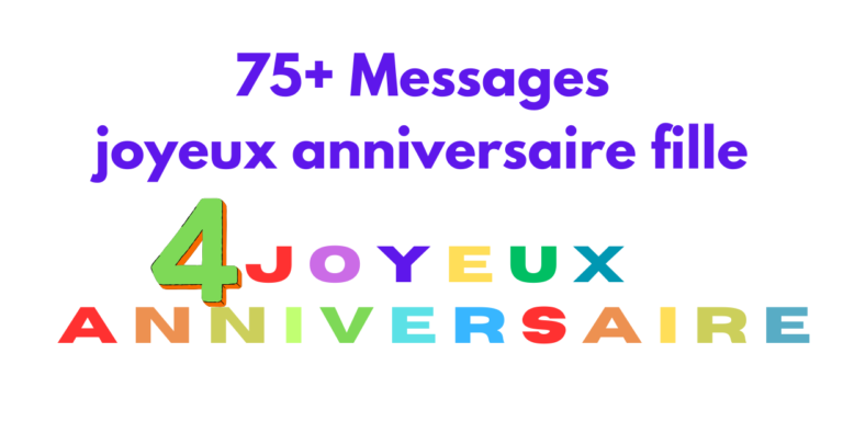 Joyeux Anniversaire 4 Ans Fille