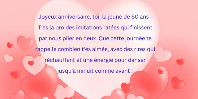 Joyeux Anniversaire 60 Ans Humour Femme