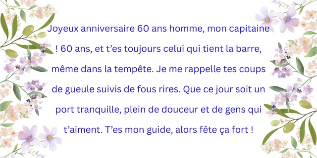 Joyeux Anniversaire 60 Ans Homme