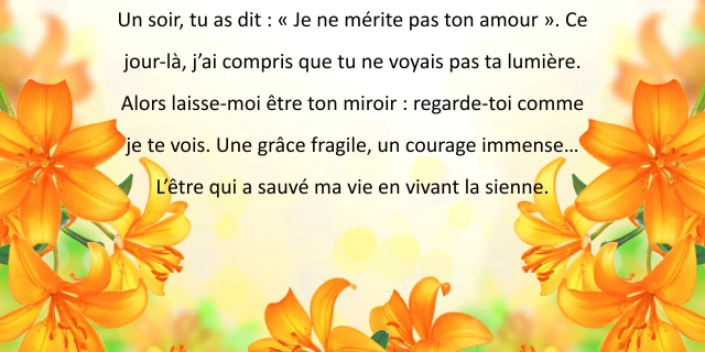 Déclaration d’amour très touchantes